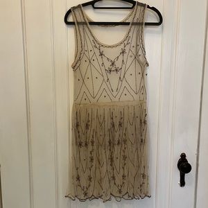 Free People Sheer Beaded Dress